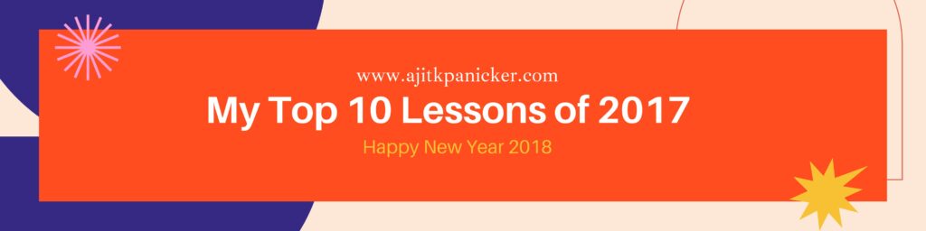 My Top 10 Lessons of 2017