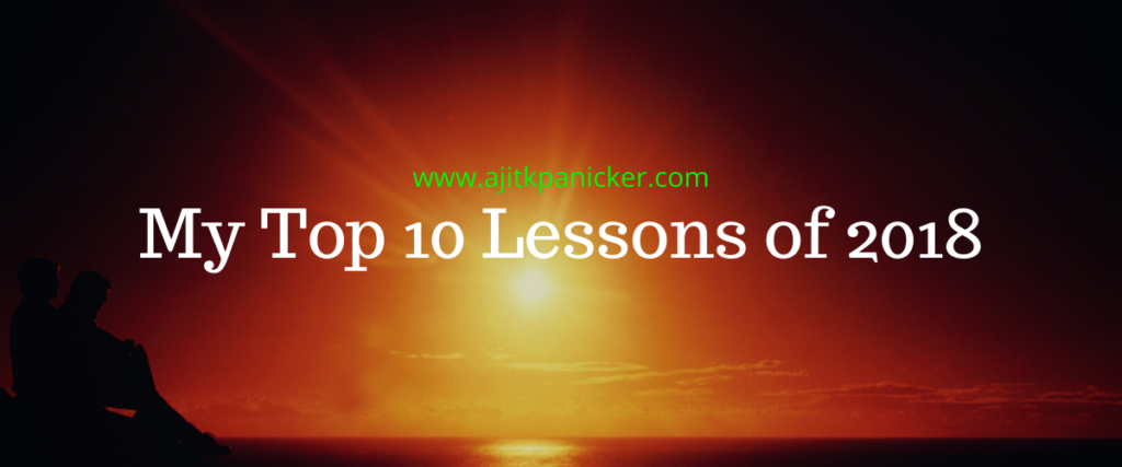 My Top 10 Lessons of 2018